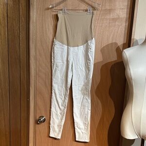 Women's White maternity Jeans